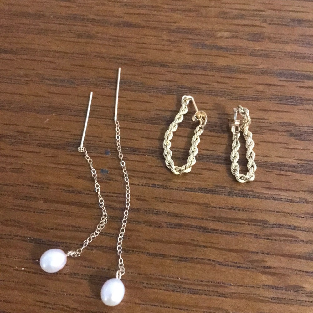 Solid Gold Earrings